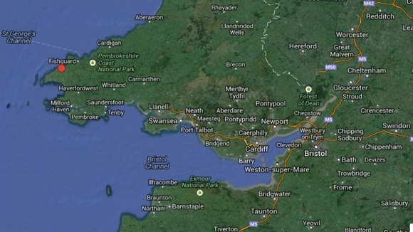 Trefin is on the south-west coast of Wales