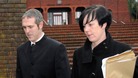Stewart Sutherland and his wife Natasha leave Telford Magistrates' Court in Shropshire