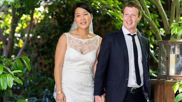 Facebook founder and CEO Mark Zuckerberg and Priscilla Chan