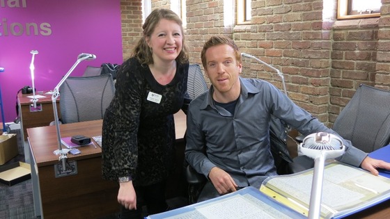 Actor Damian Lewis with Newcast...