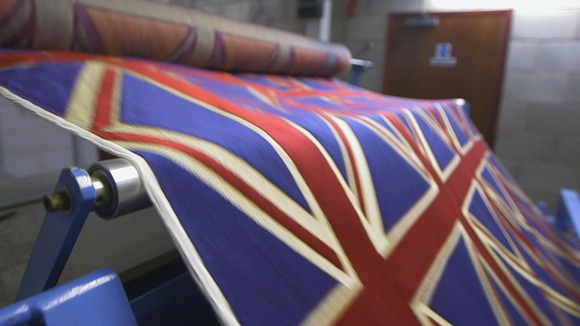 union jacks on production line