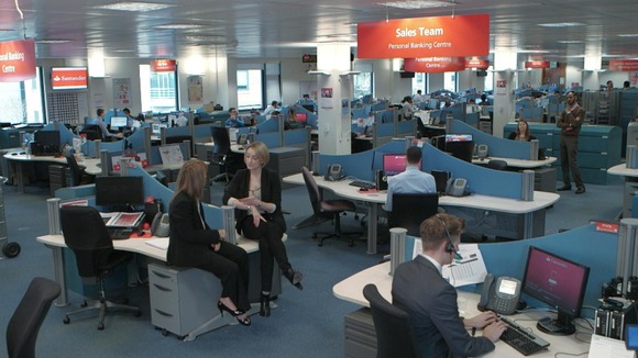 wide view of call centre