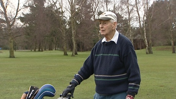 Geoffrey Croskill out on the fairway