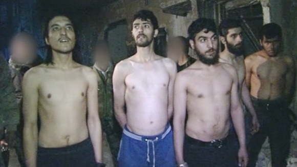Some of the men ITV News were told had defected from rebel forces