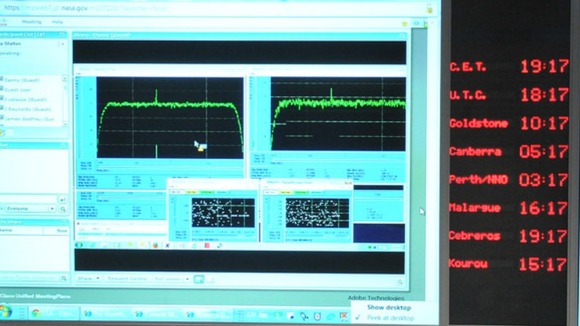 The small green spike on the monitor was the sign they were waiting for