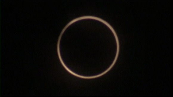 The moon moving across the sun's path as seen from China (2/3)