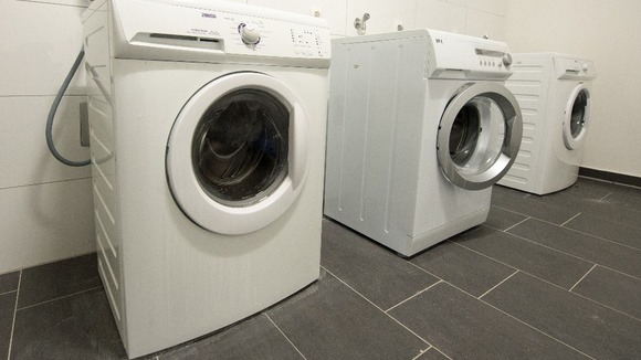 Thieves also stole an industrial washing machine from the MoD