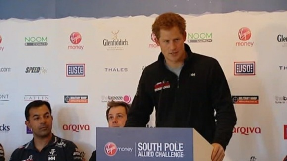 Prince Harry appeared without his beard which he grew on the trip.