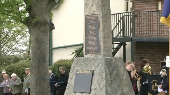 The memorial in Newbold
