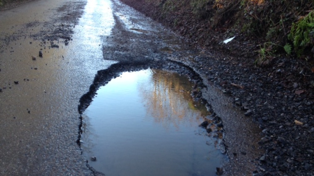 Is this Exmoor beast the West's biggest pothole? West Country ITV News