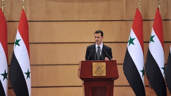 Syria's President Bashar al-Assad speaks in Damascus June 20, 2011
