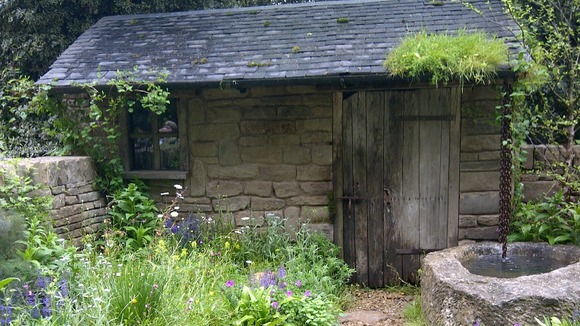 The naturally dry garden