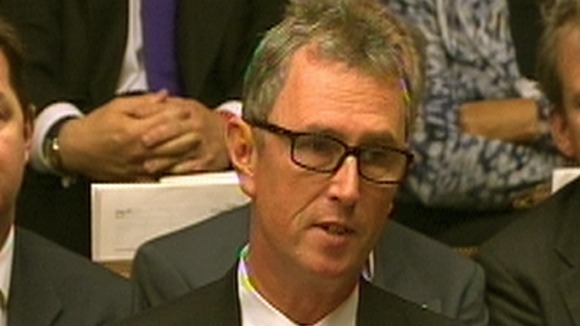 Nigel Evans in the House of Commons as he gave his resignation speech.