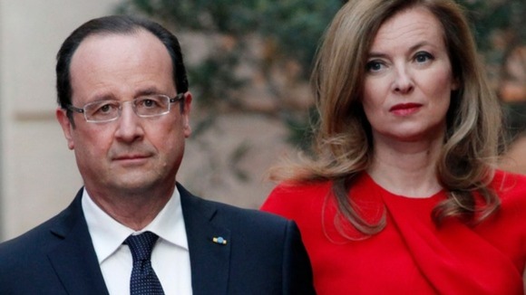 French President Francois Hollande and Valerie Trierweiler.