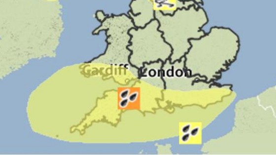 The Met Office has issued a Yellow Warning of Rain