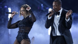 Beyonce and Jay Z opened the show.