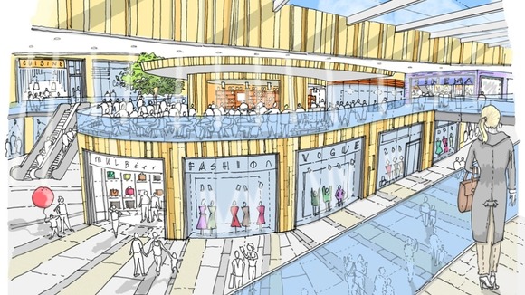 Artist impression of new plans to revamp Broadmarsh Centre