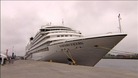 Luxury cruise ship on the Tyne
