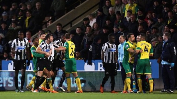 Tempers flared at Carrow Road.