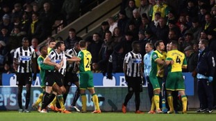 Tempers flared at Carrow Road.