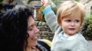 Murdered: Proud mother Rachael Slack and her son Auden