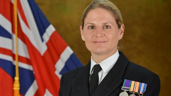 Commander Sarah West, 40, has been selected to command HMS Portland.