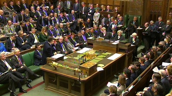 Davi Cameron at Prime Minister's Questions yesterday.