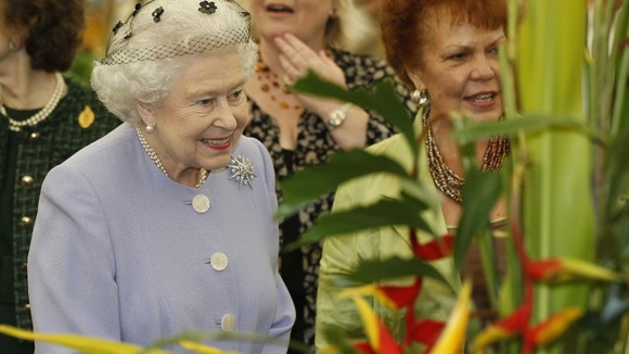 The Queen visited the Chelsea Flower Show in London as part of her Diamond Jubilee celebrations