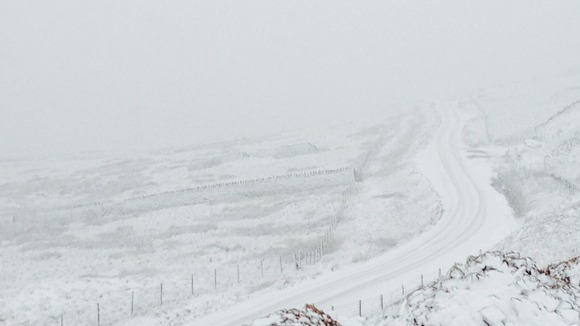 Snow on the High Pennines Friday