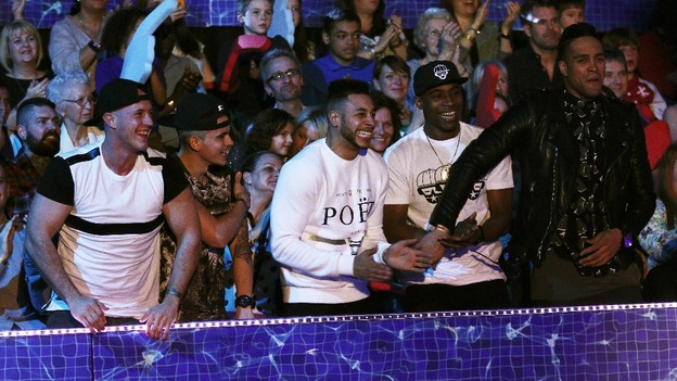 The rest of the Diversity crew looked pleased with Perri's dive.