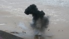 Phosphorous flare blown up 