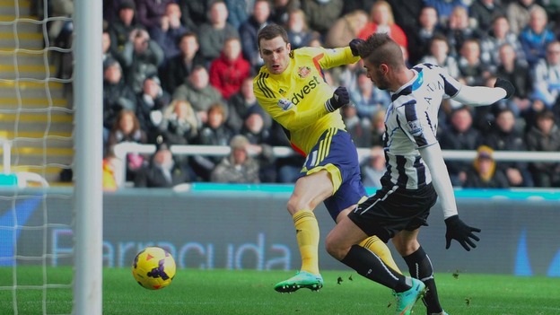 Adam Johnson scored the second of three Sunderland goals.