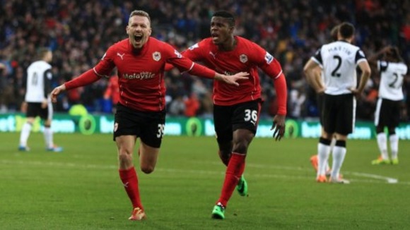 Craig Bellamy fired the Bluebirds level.