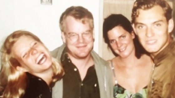 Gwyneth Paltrow posted this picture with the caption: Ischia 1998, post dinner, post shooting.Philip was a true genius.