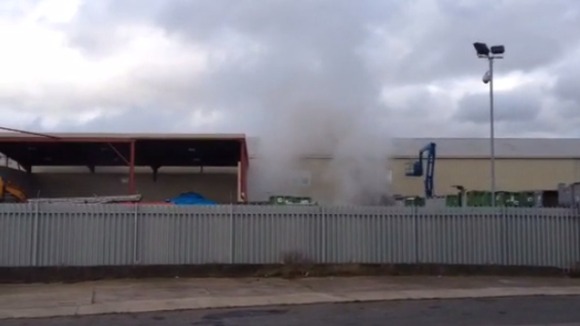 One person has been treated by ambulance services at the scene of the fire in Darlaston