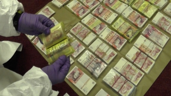 £500,000 in cash was found in the safe deposit boxes.