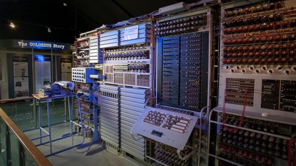 The Colossus on display at the The National Museum of Computing.