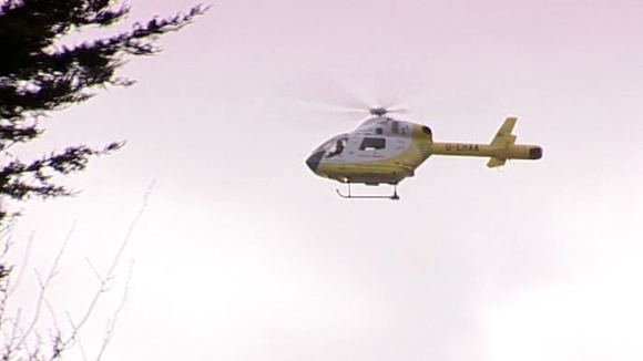 Two air ambulances were sent to the scene.