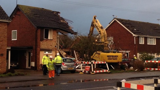 Demolition work has started.