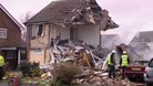 Two houses were 'flattened' by the blast.