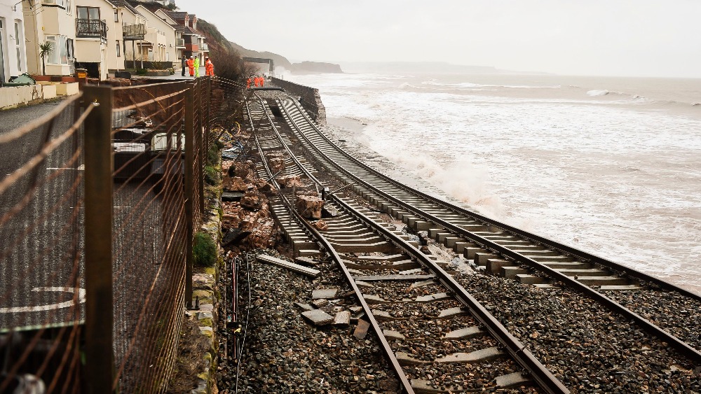 Transport Secretary to survey destroyed railway track ITV News