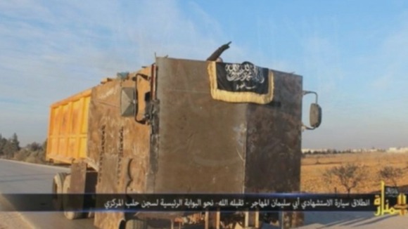 The suicide bomb believed to be driven by British citizen Abu Suleiman al-Britani