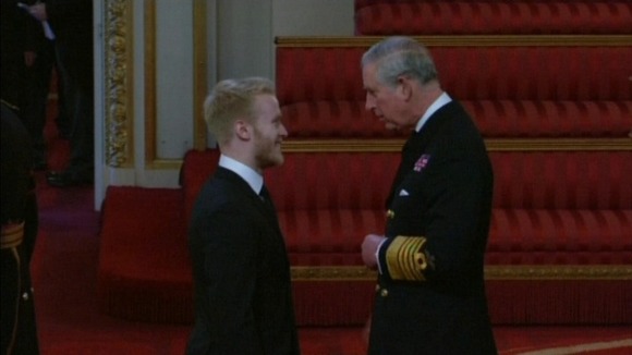 Jonnie Peacock picked up his MBE today.