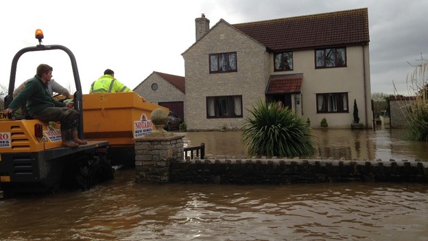 Heart of Moorland village almost impassable