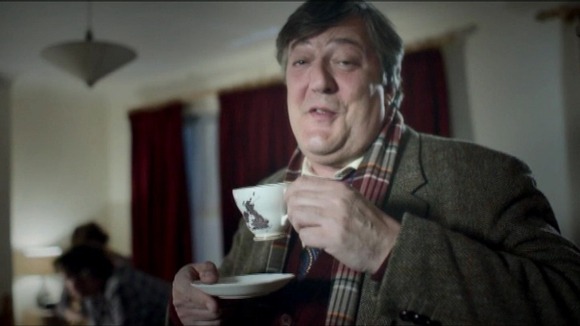 Stephen Fry on television commercial
