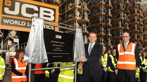 JCB chief executive Graeme Macdonald officially opened the warehouse today