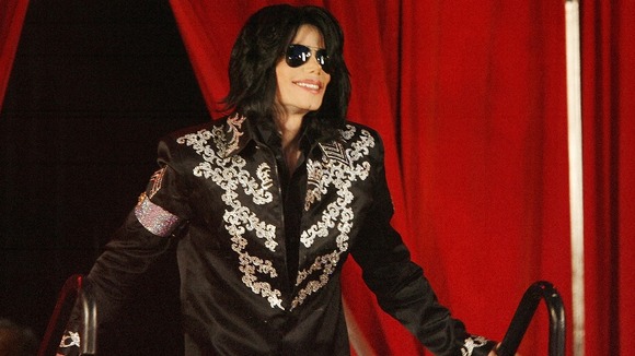 Michael Jackson pictured as he announced the This Is It tour months before his death in 2009.