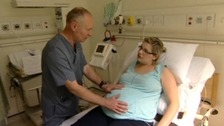 Mark Smart - Male Midwife - with patient