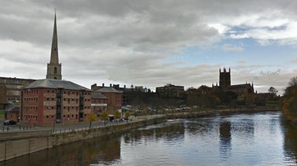 The River Severn seen from Worcester Bridge