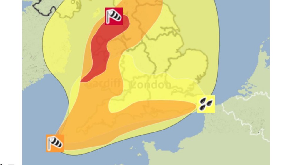 Met Office red warning for 'exceptionally strong winds' ITV News